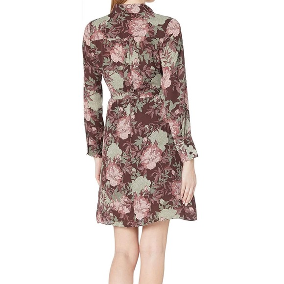 Nanette Lepore Women's Long Sleeve Print Wide Body Pleated Dress Sz 12 * ND09 - Picture 2 of 7